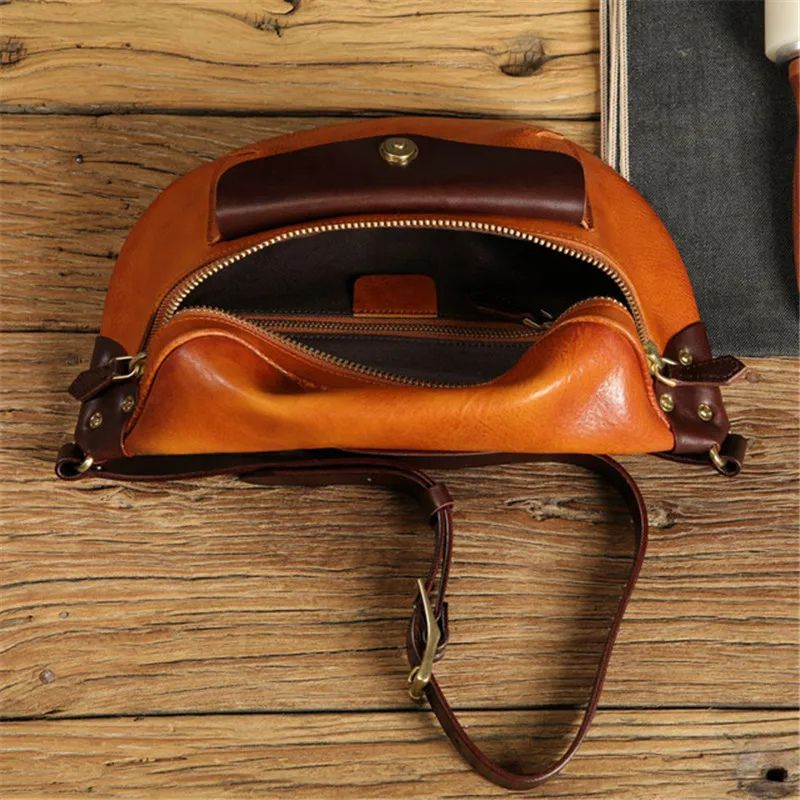 Women's luxury fanny pack top view