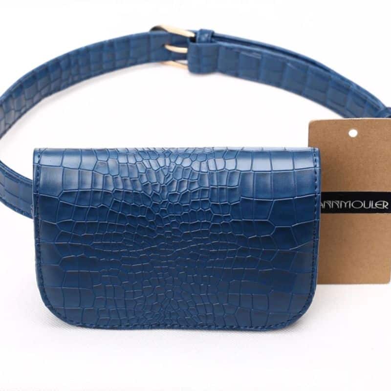 Blue Crocodile Fanny Pack Front