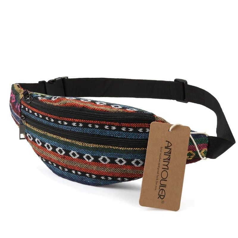 fabric fanny pack profile view