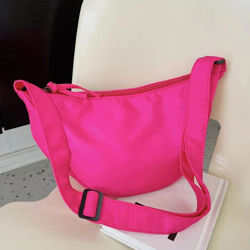 neon pink fanny pack